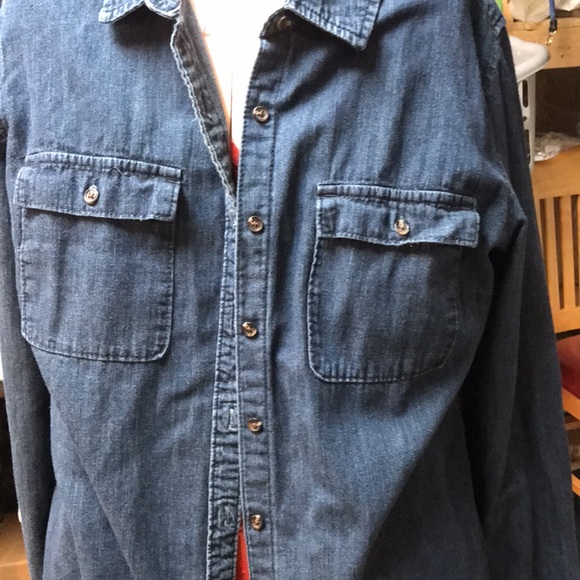 Blue Jean Blouse L. 100% Cotton. - Picture 3 of 4